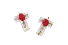 Load image into Gallery viewer, Vintage Ribbon &amp; Cameo Earrings
