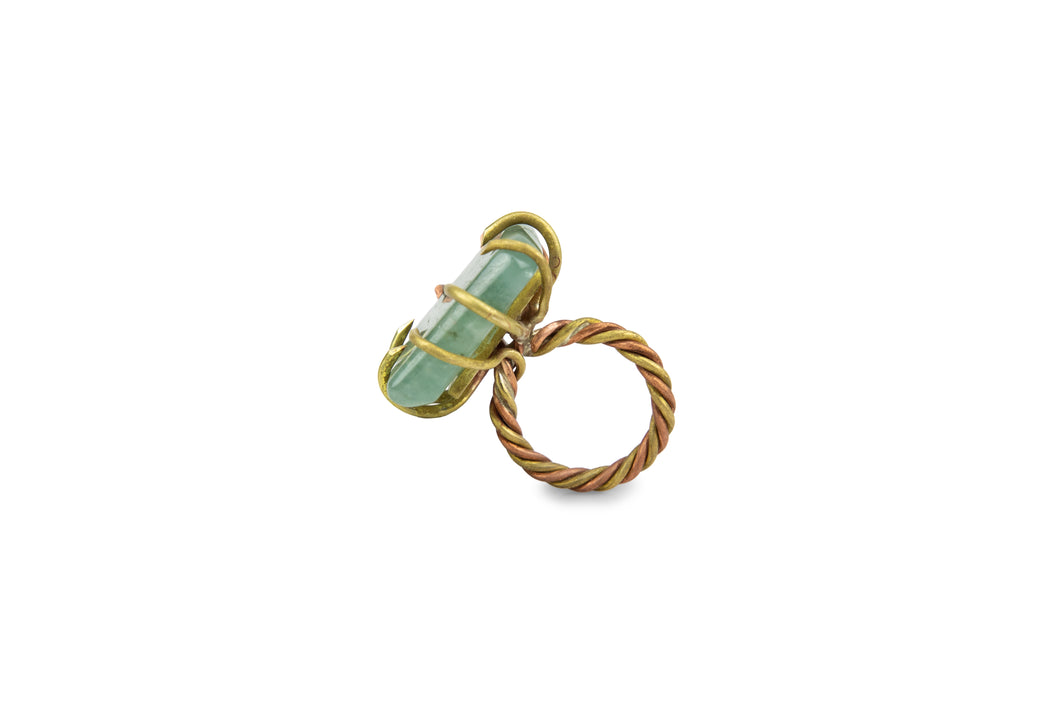 Jade stone ring